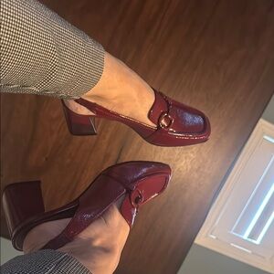 Donald J. Pilner Burgundy Loafers for Women